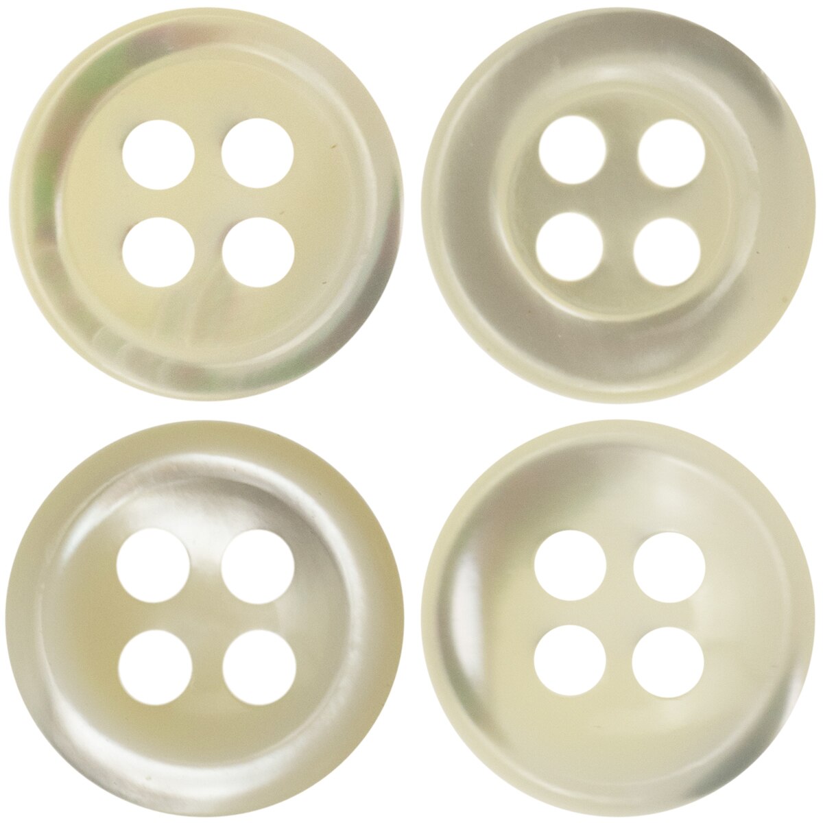 5pcs 2.65mm Thickness Trocas Shell Button in 4 Styles Natural Material Buttons