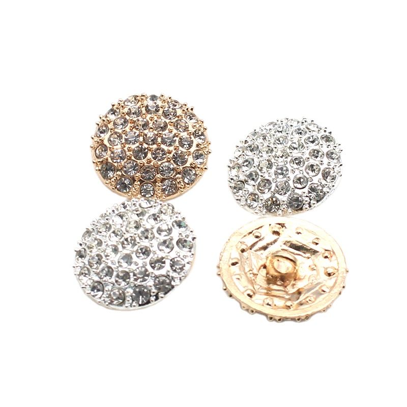 Fashion Hot 5Pcs/Lot 24mm Metal Buttons For Clothing Accessories Handwork Rhinestones Decoration