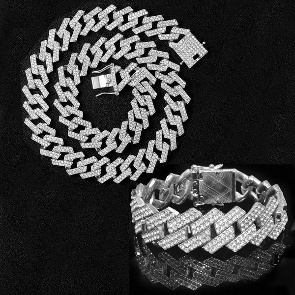 Collar de cadena de hip hop para hombres y mujeres