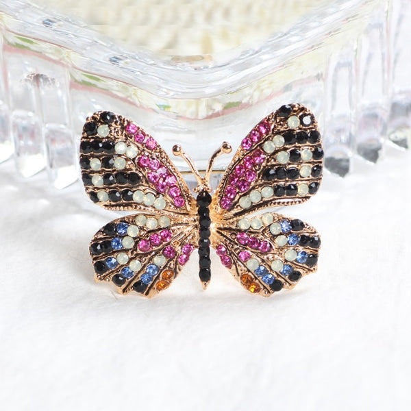 Retro Cute Butterfly Bee Enamel Brooches For Women