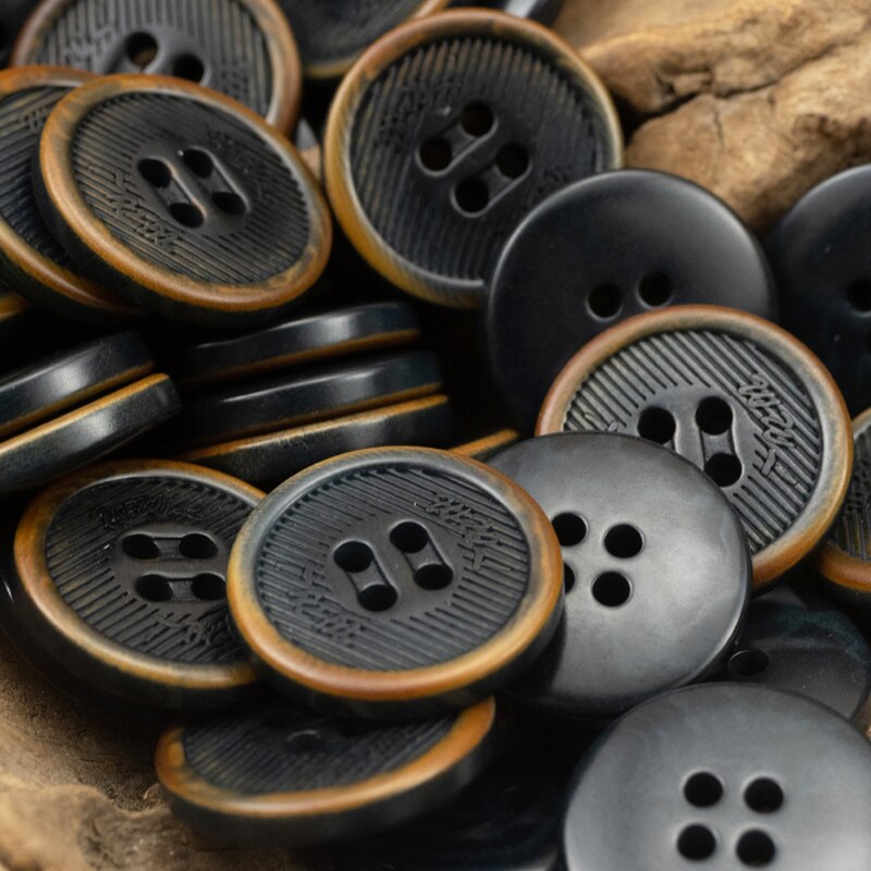 6pcs LA Summer Vintage Round Buttons