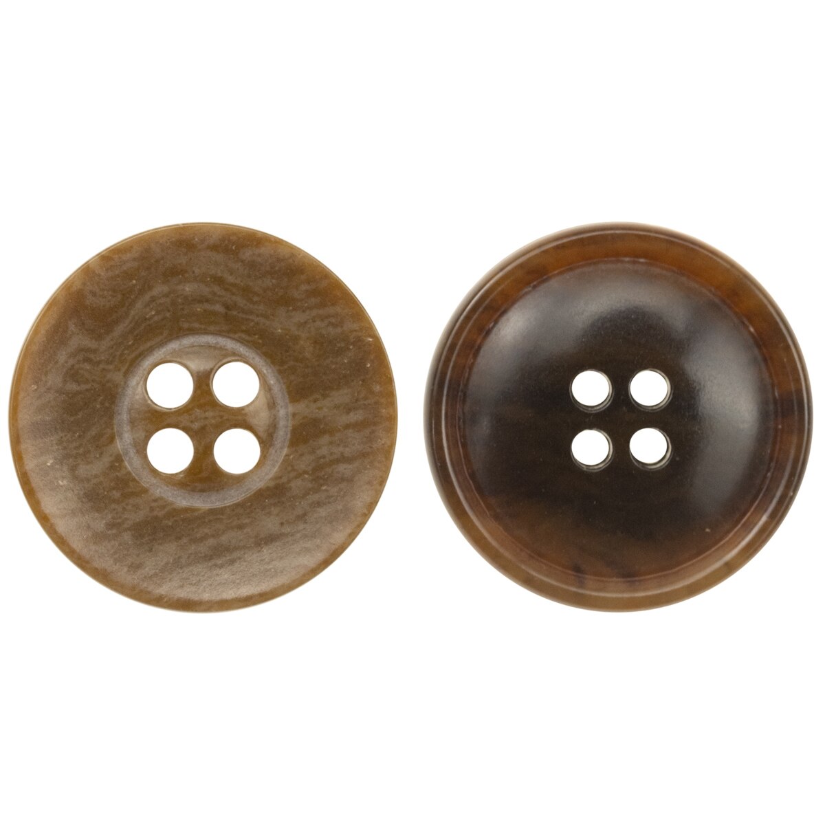 Wood Imitation Urea Buttons for Casual Clothing High Quality Shiny Buttons 15mm/20mm