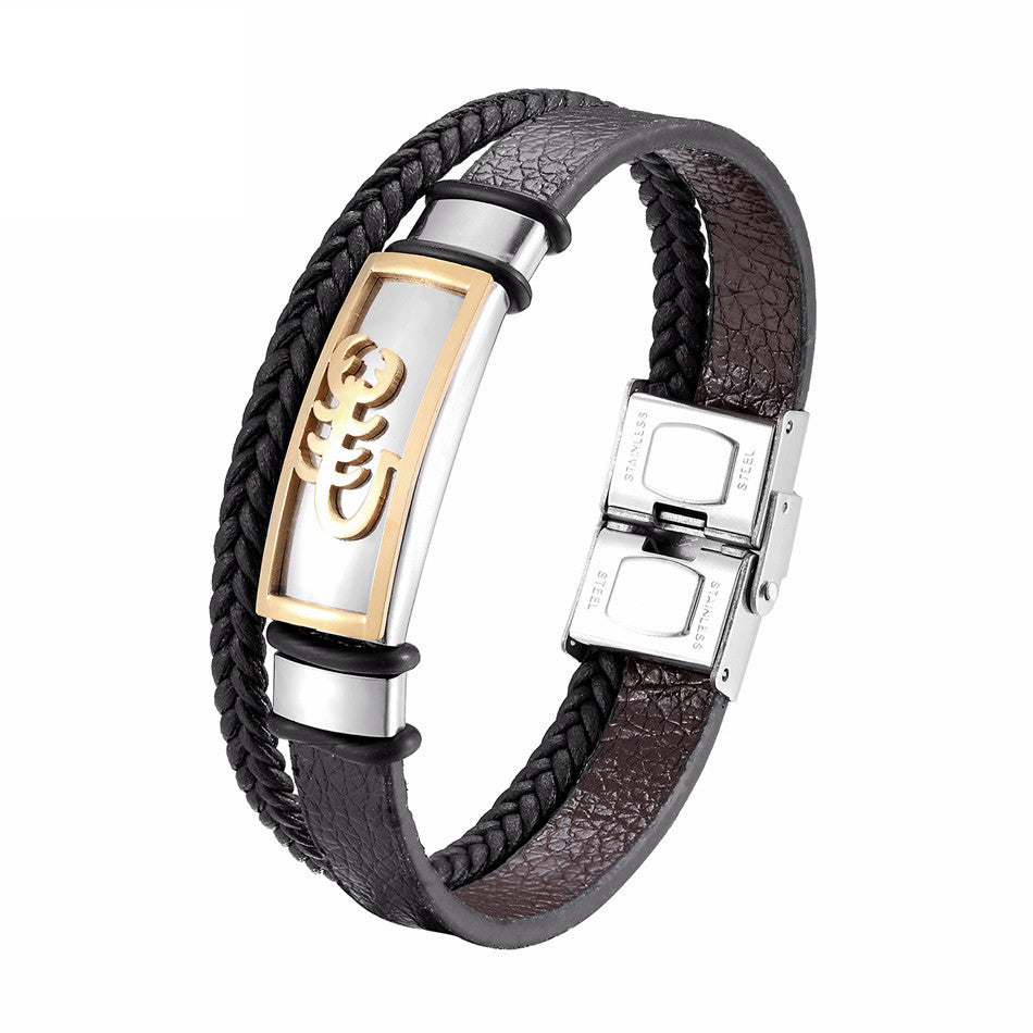 Vintage Cross Bracelet Men's Charm Jewelry Religious Bracelet