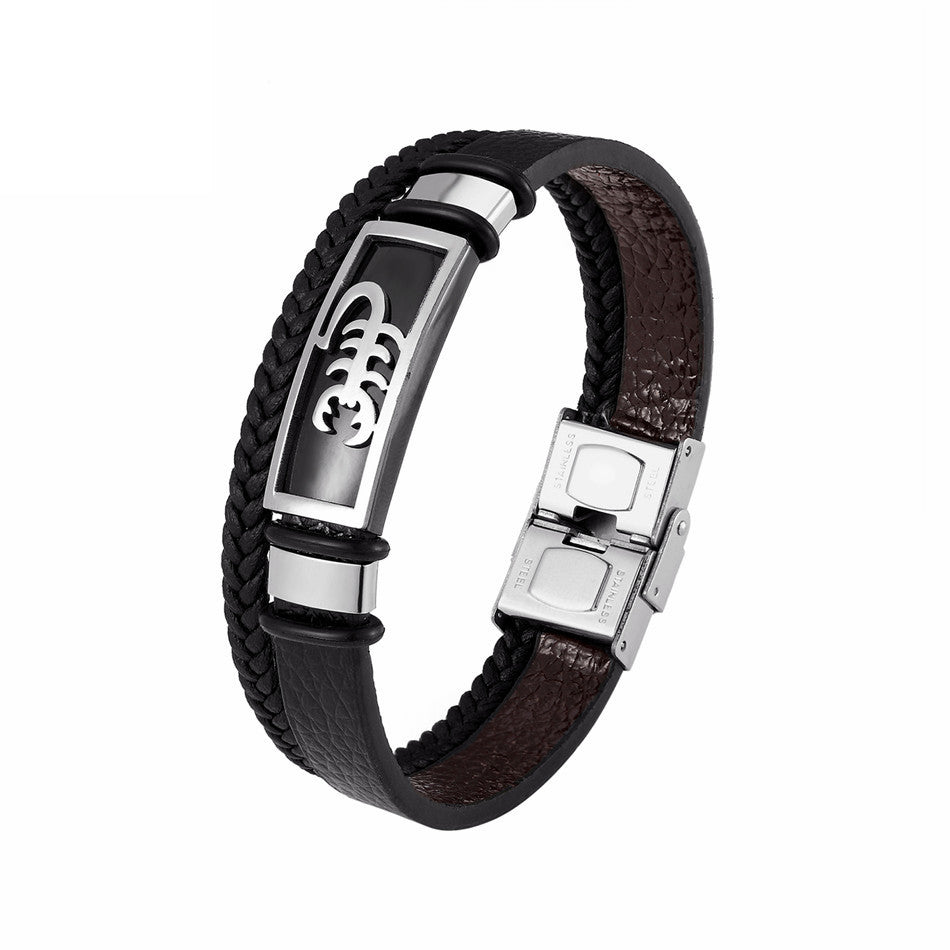 Vintage Cross Bracelet Men's Charm Jewelry Religious Bracelet