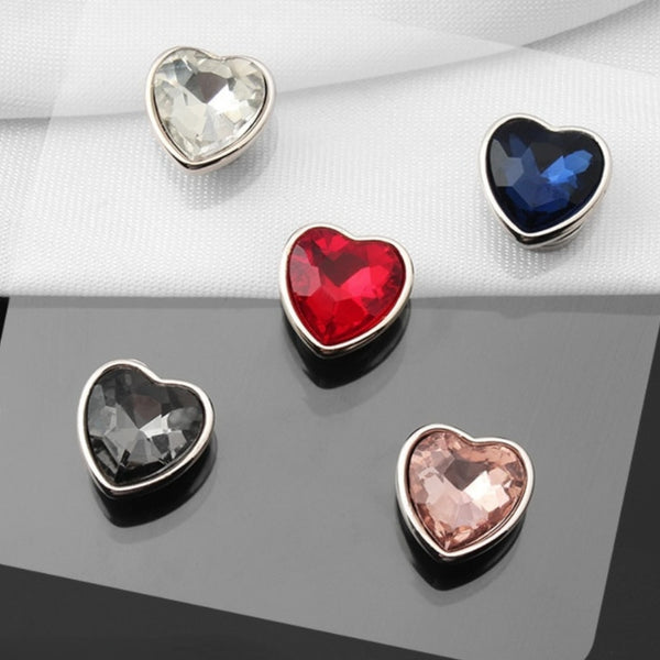 5Pcs Metal Magnet Brooch Crystal Rhinestone Scarf Hijab Pins