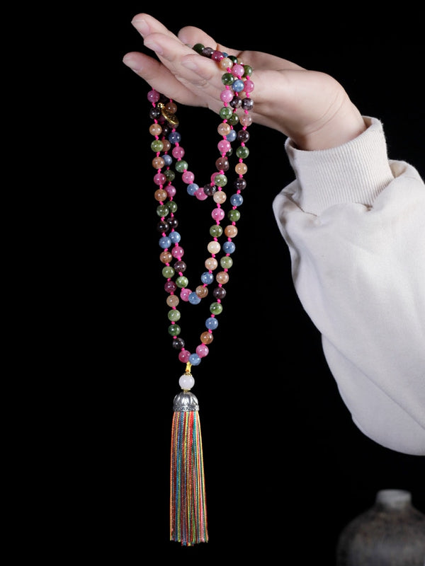 Collar Japamala 108, joyería de meditación y yoga, rosario Mala 108