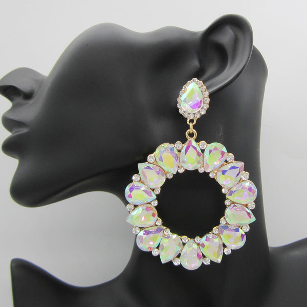 Fashion Round Large Dangle Earrings