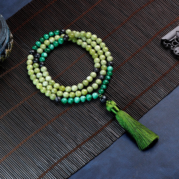 Collar de granito 108 Mala para mujer y hombre