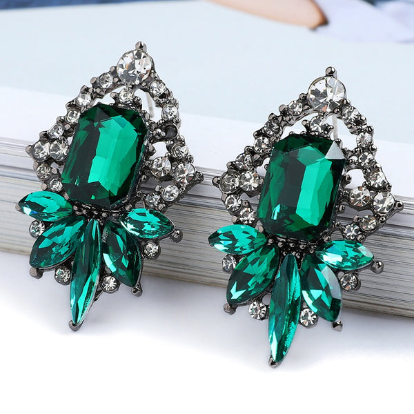 Pendientes geométricos grandes de moda para mujer