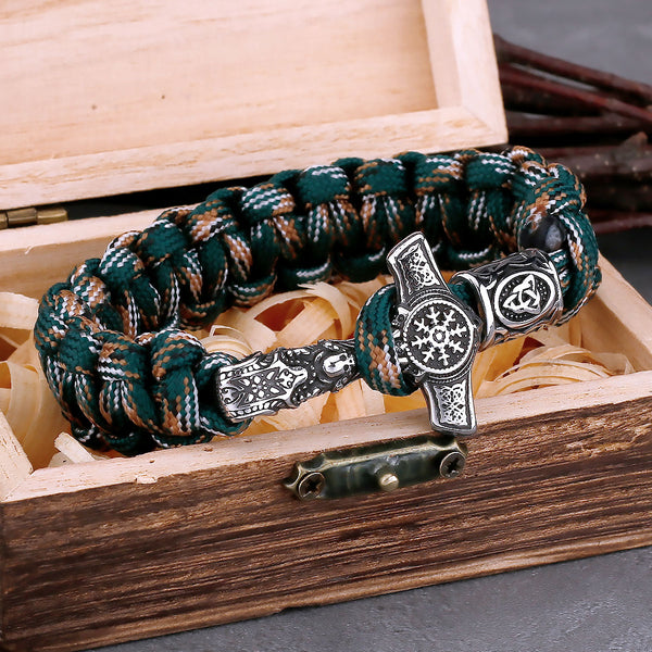 Nueva pulsera vikinga de moda con el martillo de Thor