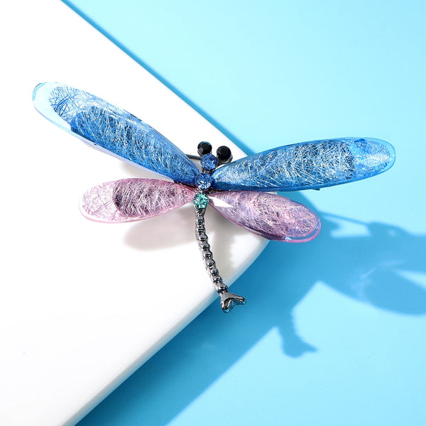 Spring Colorful Dragonfly Brooches For Women