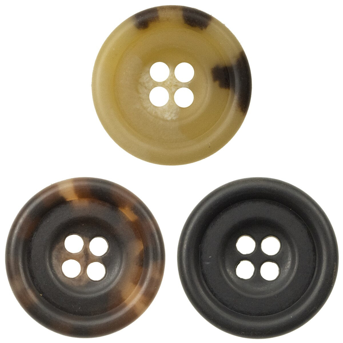 10pcs Vintage Amber Buttons For Clothing Classic Shape Horn Imitation Suit Sleeve Button Urea Button