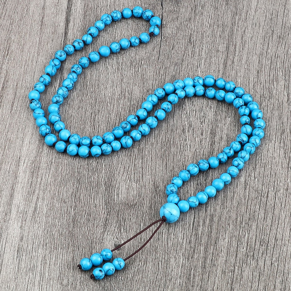 Collar y pulseras de cuentas de piedra natural de ónix y ágata redonda de 6 mm para mujeres y hombres