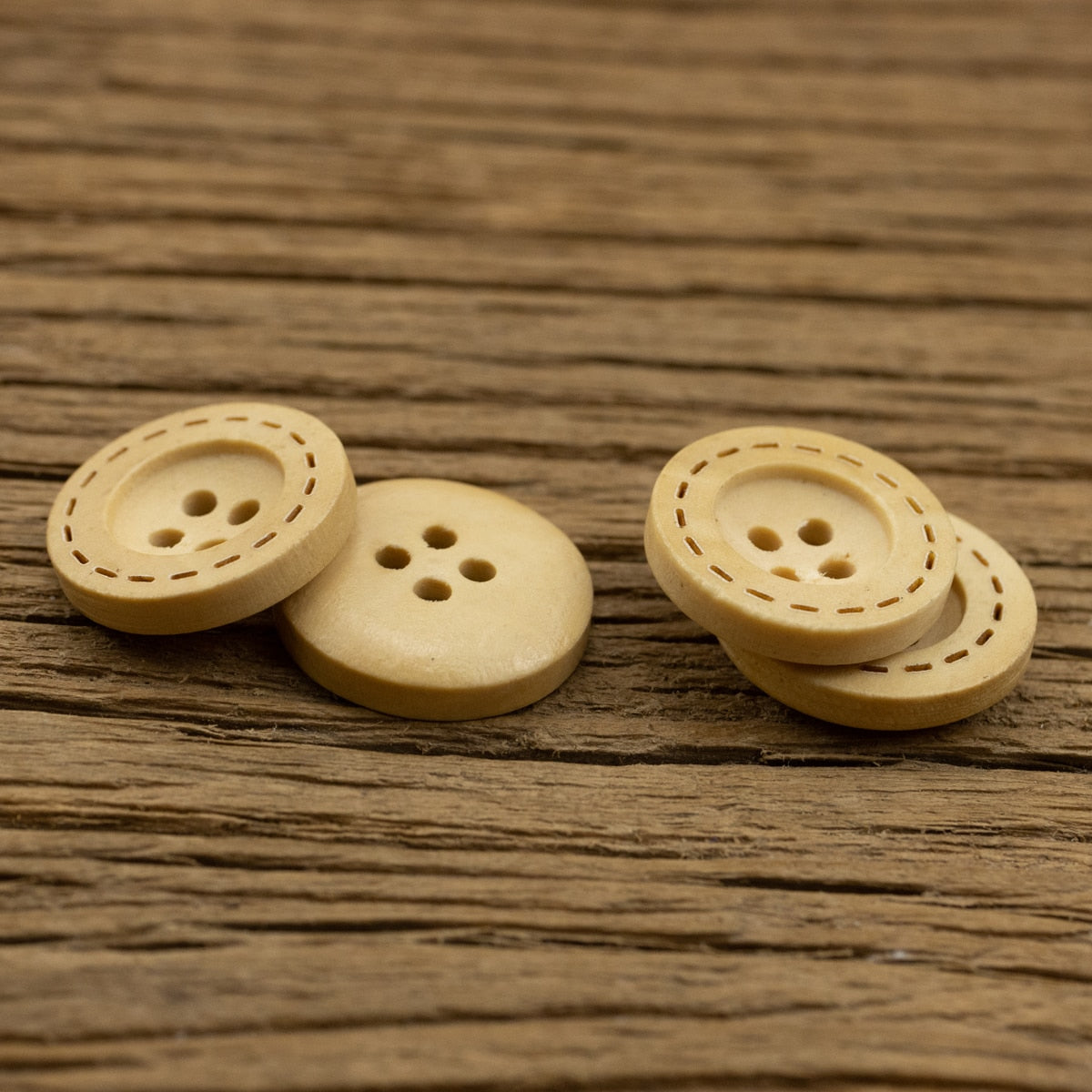 10pcs 4 Hole Wooden Button 11.5mm-20mm Sewing Scrapbooking Clothing Crafts Gift