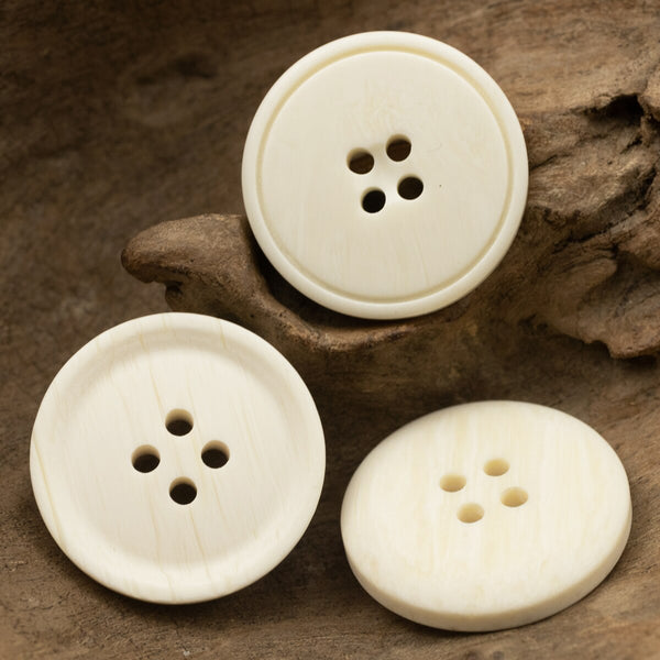10 botones blancos sencillos