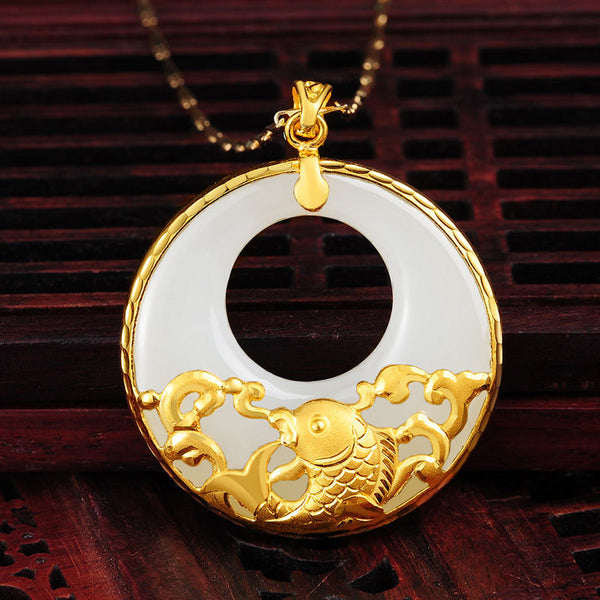 Nuevo colgante de plata natural, estilo retro, artesanal, ligero, de lujo, para mujer