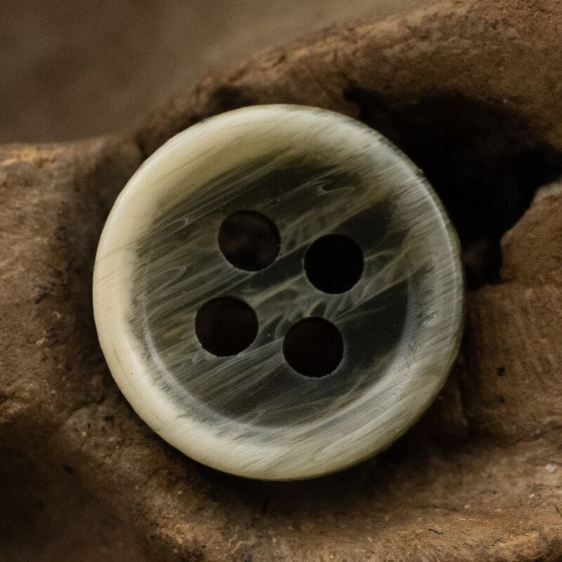 11pcs 10mm/11.5mm Wood Texture Resin Shirt Buttons