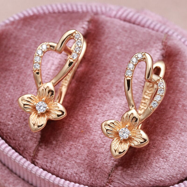 Nuevos pendientes Trandy Mini Love Zircon para mujer