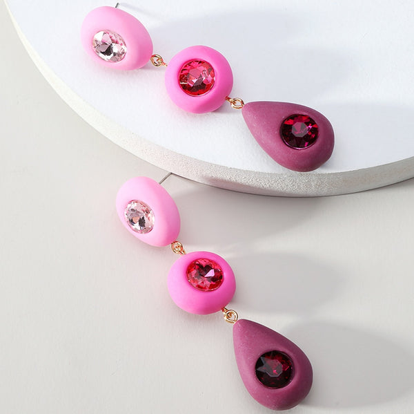 Pendientes colgantes grandes irregulares de nueva moda para mujer