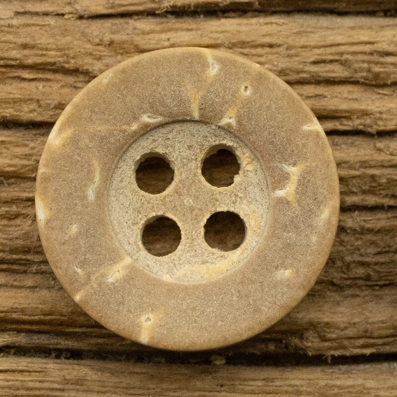 10pcs 4 Hole Wide Rim Coconut Button