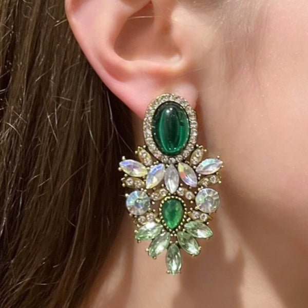 Pendientes colgantes geométricos grandes de moda moderna para mujer