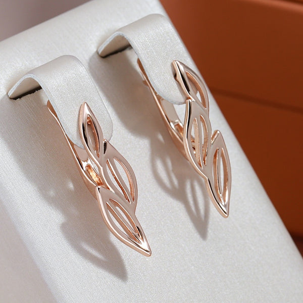 Minimalist Hollow Leaf Earrings Jewelry for Women