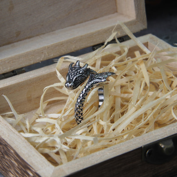 Anillos de cuervo de Odín de la mitología nórdica para hombre