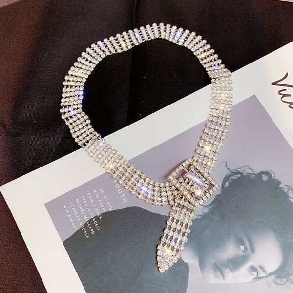Fashion Full Rhinestone Choker Necklaces for Women