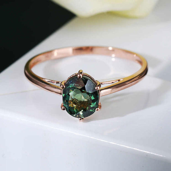 Anillos de boda de lujo en oro púrpura 585