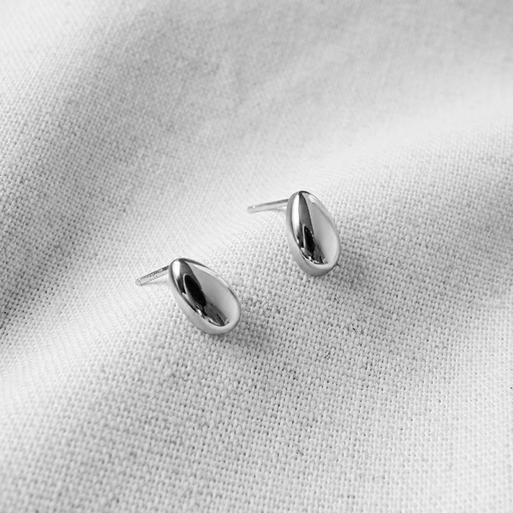 European Small Mobius Ring Stud Earrings