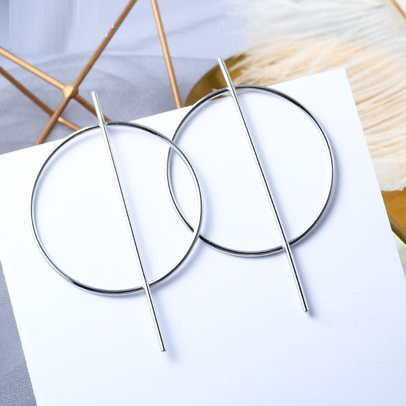 Women Statement Vintage Geometric Gold Dangle Drop Earrings