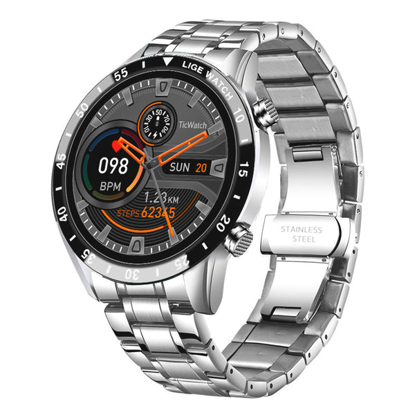Reloj deportivo resistente al agua IP68 con monitor de actividad física, frecuencia cardíaca y presión arterial para hombre.
