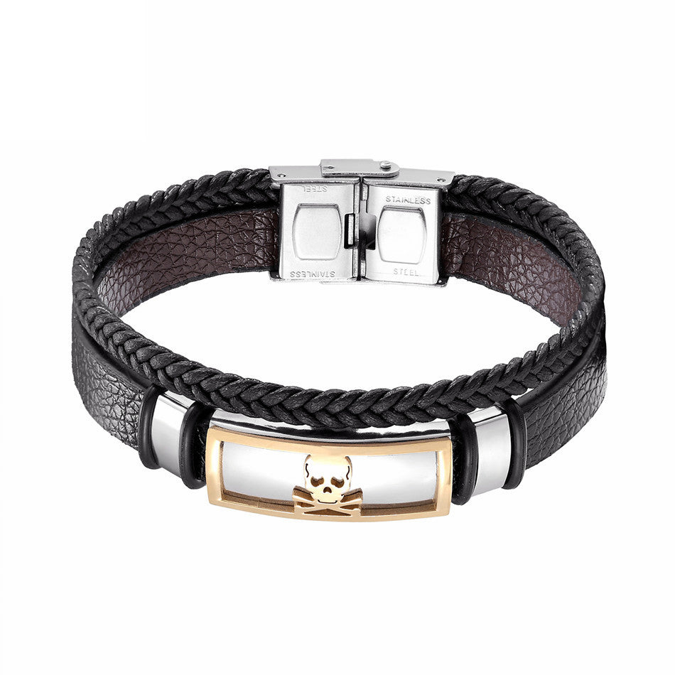 Vintage Cross Bracelet Men's Charm Jewelry Religious Bracelet