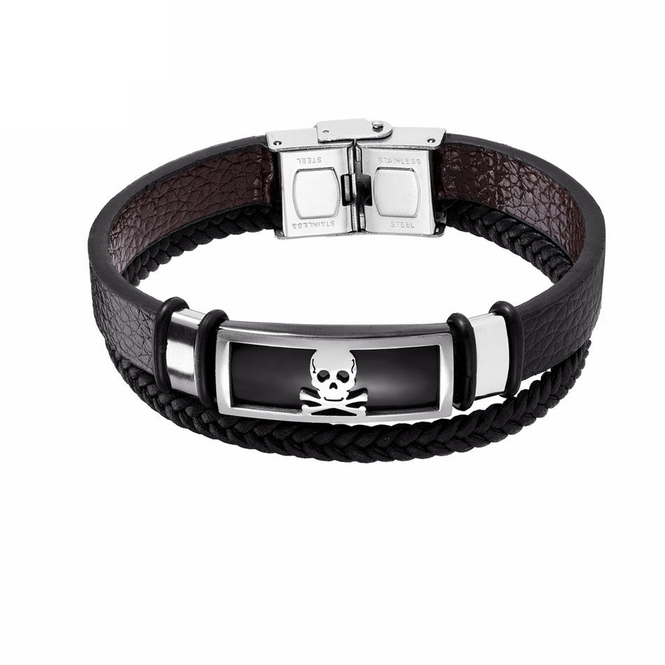 Vintage Cross Bracelet Men's Charm Jewelry Religious Bracelet