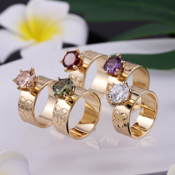 Anillos de moda de joyería hawaiana Anillo de pareja polinesio