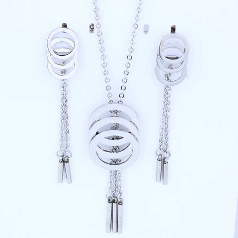 Wedding Fashion Tassel Stainless Steel Jewelry Sets