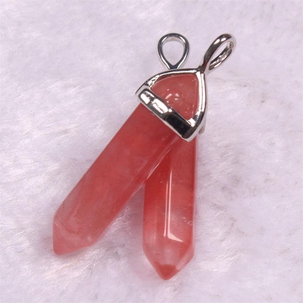 Mixed Pillar Bullet Charms Chakra Pendulum