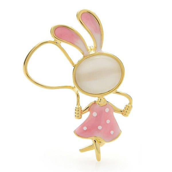 Skipping Rope Rabbit Brooches For Women