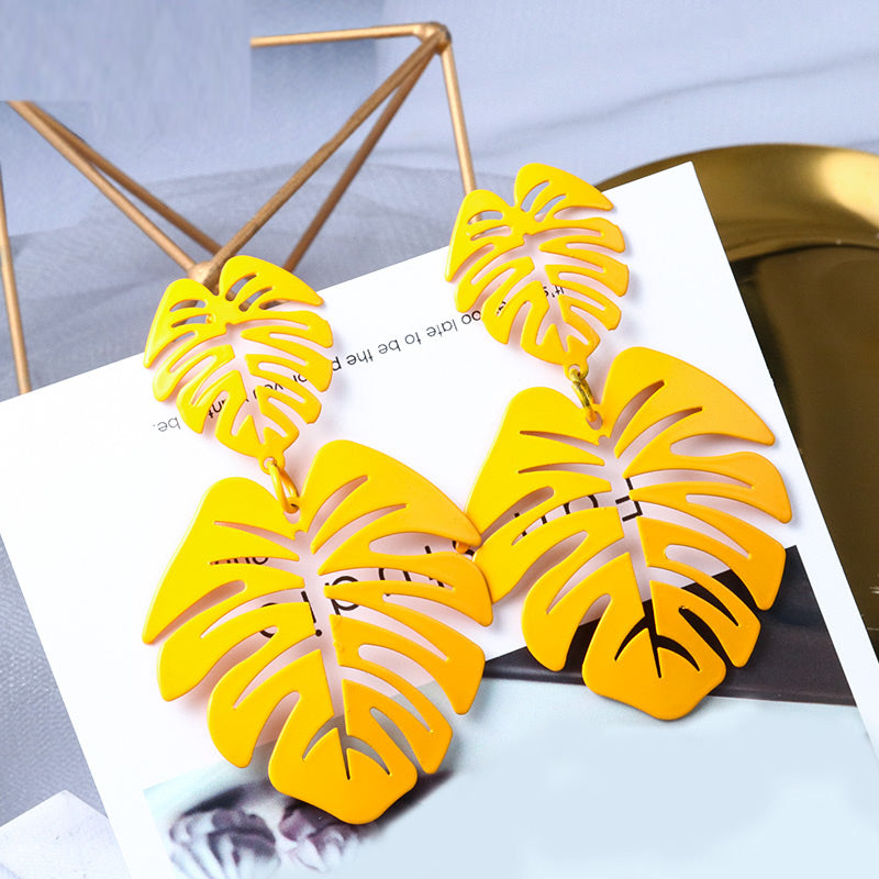 Women Statement Vintage Geometric Gold Dangle Drop Earrings