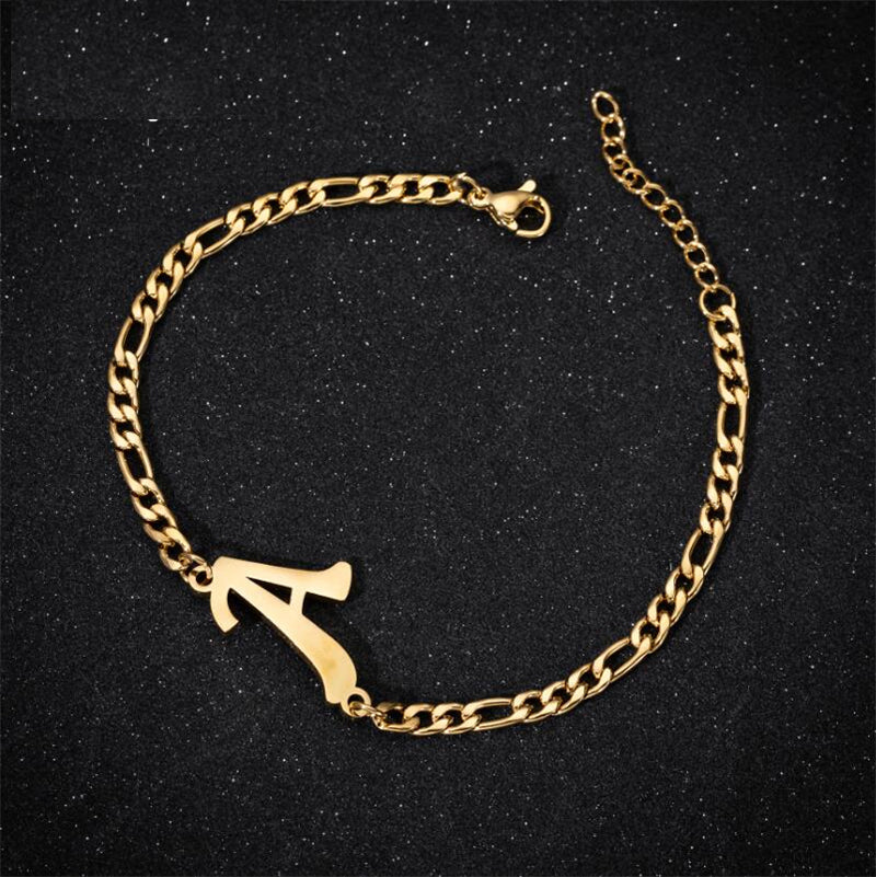 A-Z Letter Jewelry Personalize Initial Bracelets  for Women