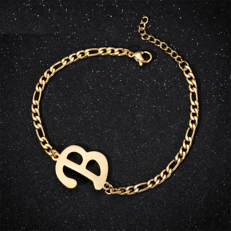 A-Z Letter Jewelry Personalize Initial Bracelets  for Women