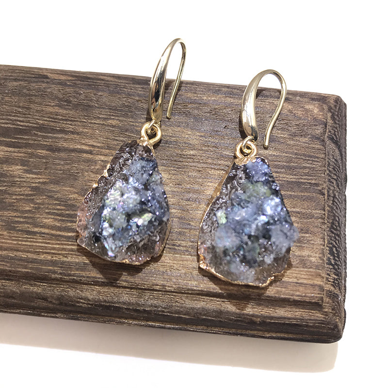 European Jewelry Colorful Water Drop Dangle Earrings