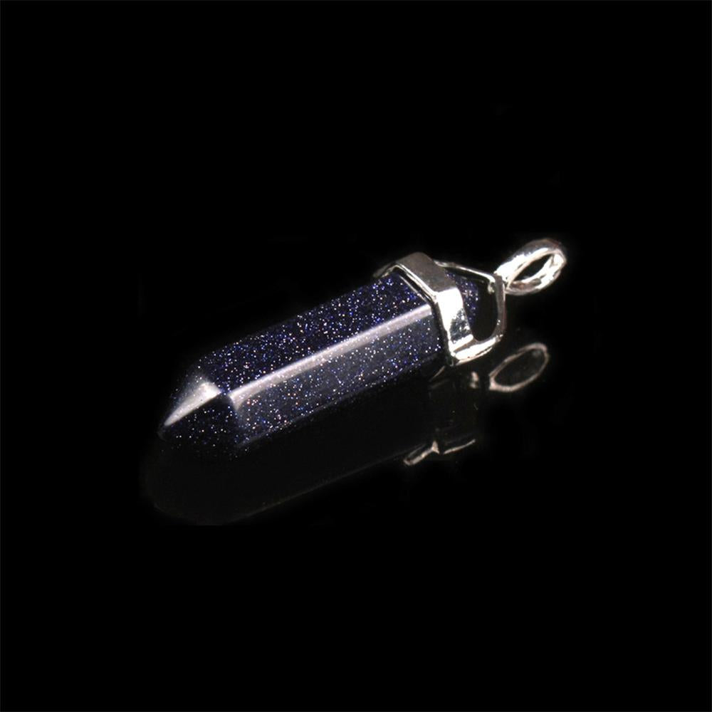 Mixed Pillar Bullet Charms Chakra Pendulum
