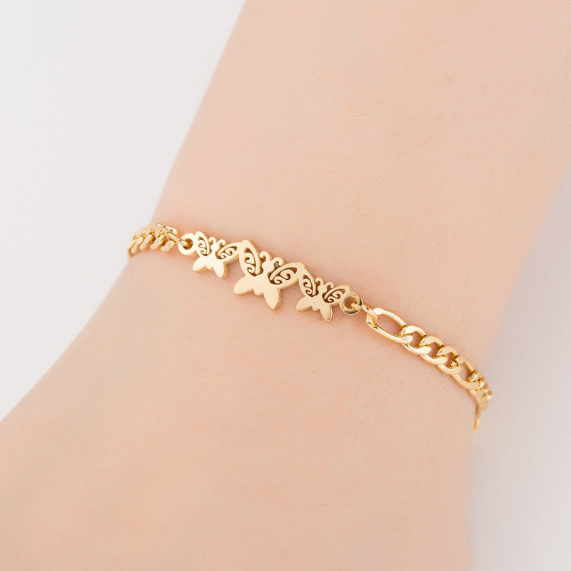 Gold Stainless Steel Animal Bracelets for Women