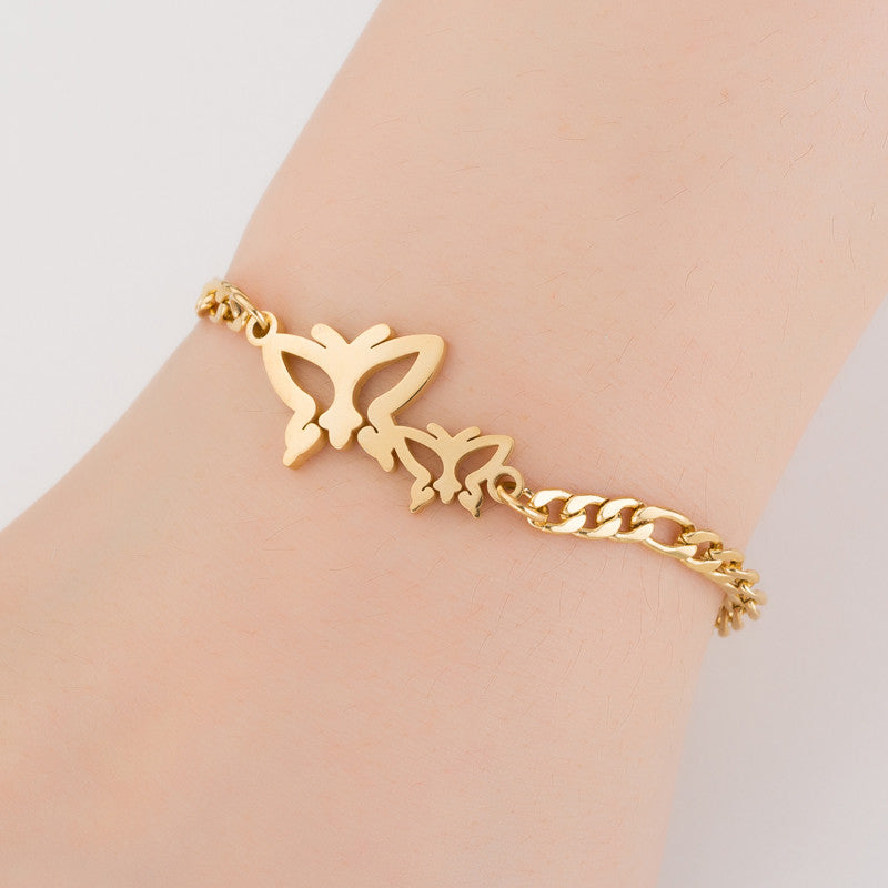 Gold Stainless Steel Animal Bracelets for Women