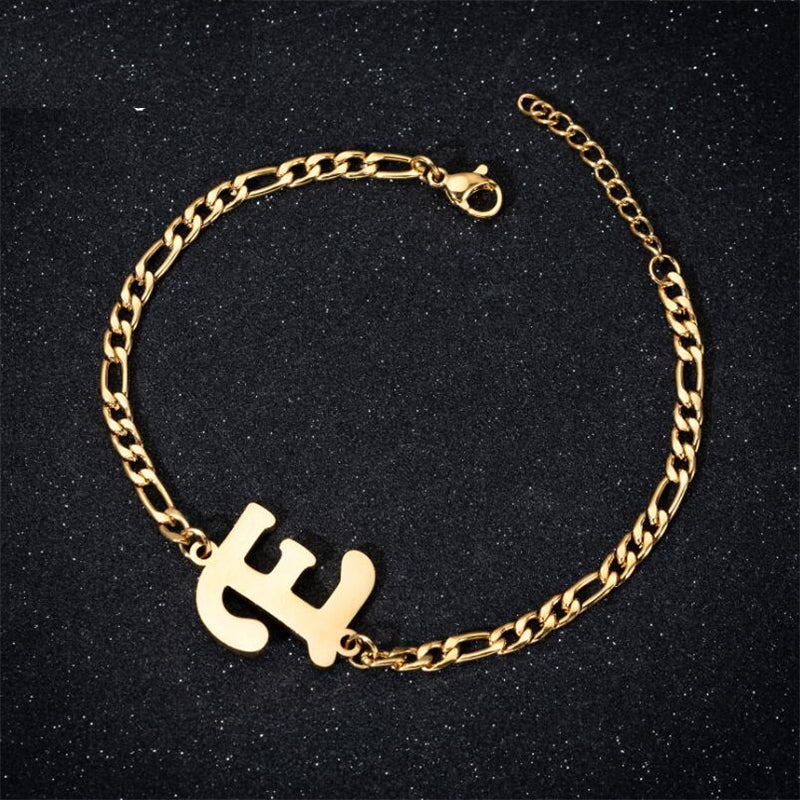 A-Z Letter Jewelry Personalize Initial Bracelets  for Women
