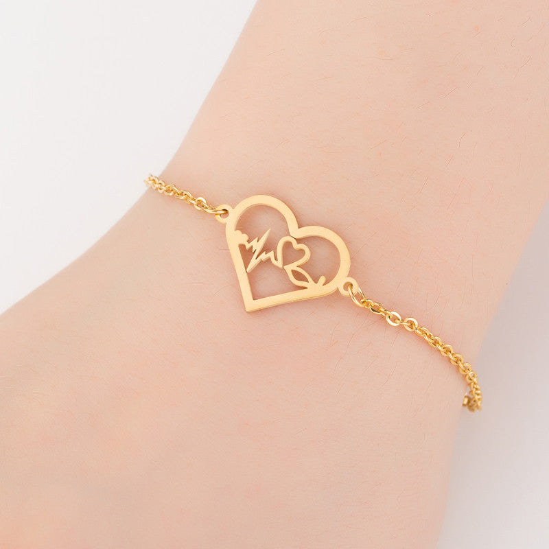 Gold Stainless Steel Animal Bracelets for Women