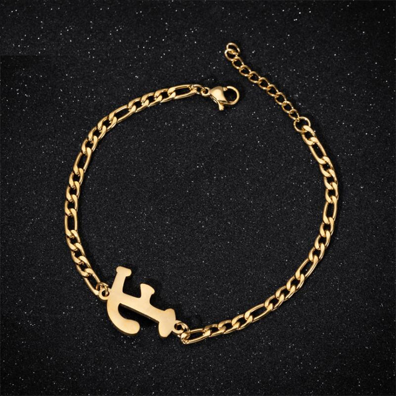 A-Z Letter Jewelry Personalize Initial Bracelets  for Women