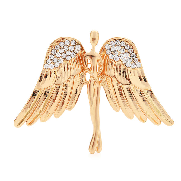 Big Wings Angel Brooches For Women Unisex Classic 2-color Beauty Fairy Figure Party Casual Brooch