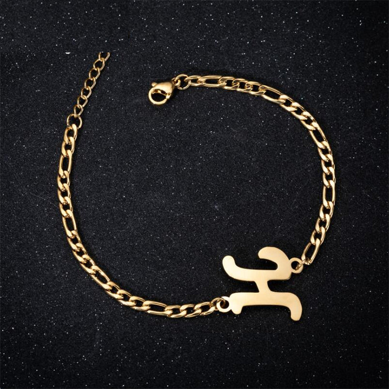A-Z Letter Jewelry Personalize Initial Bracelets  for Women